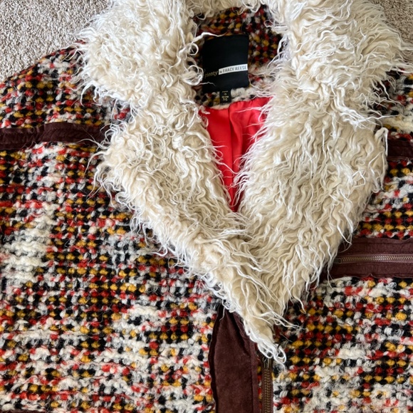 Collared Patchwork Jacket (EUC) - Picture 2 of 2